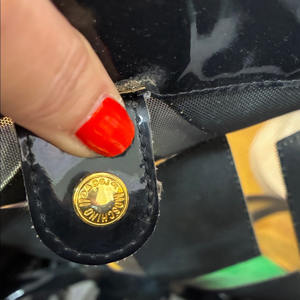 Moschino Multicolor Diamond Pattern Backpack - image 3